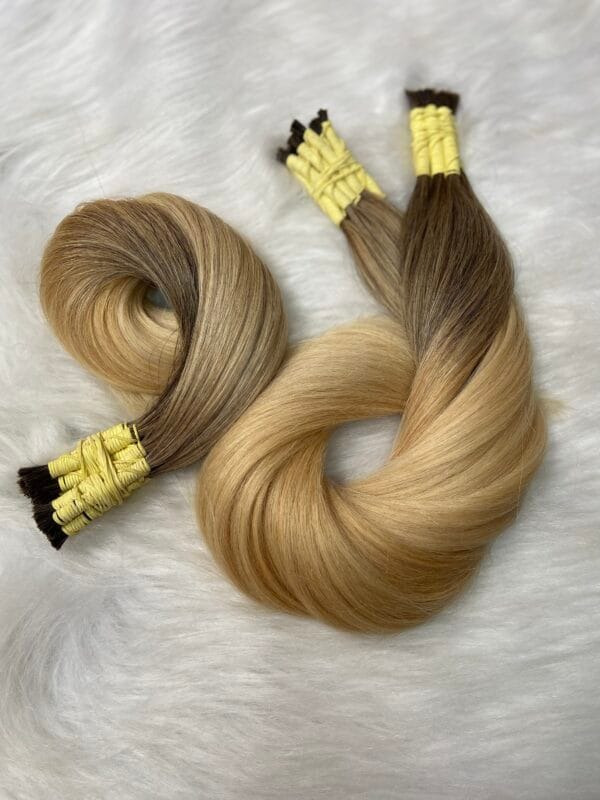Cabelo Brasileiro Loiro 55cm (Raiz Escura)