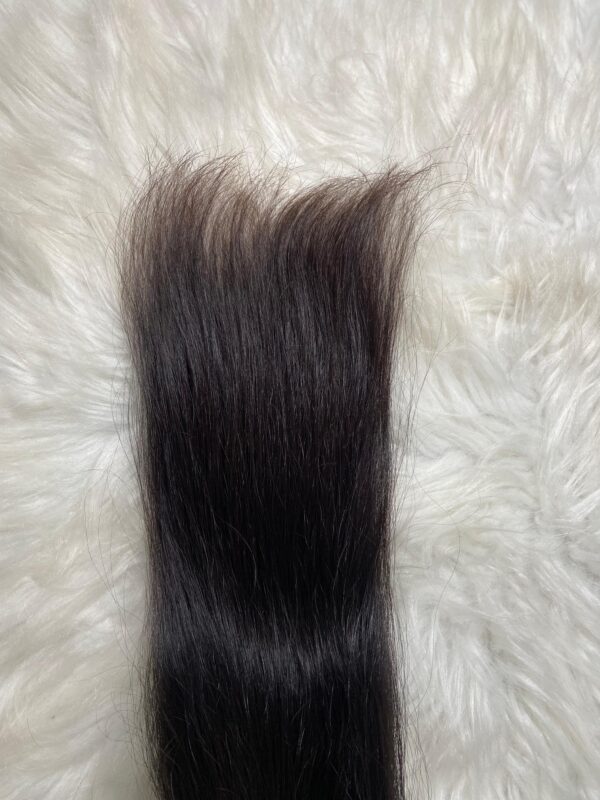 Cabelo Brasileiro 55cm castanho médio 100gr tecido na Tela p/ ponto americano - Imagem 5