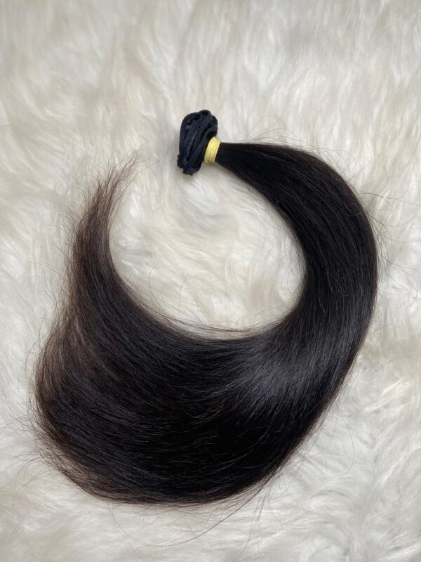 Cabelo Brasileiro 55cm castanho médio 100gr tecido na Tela p/ ponto americano